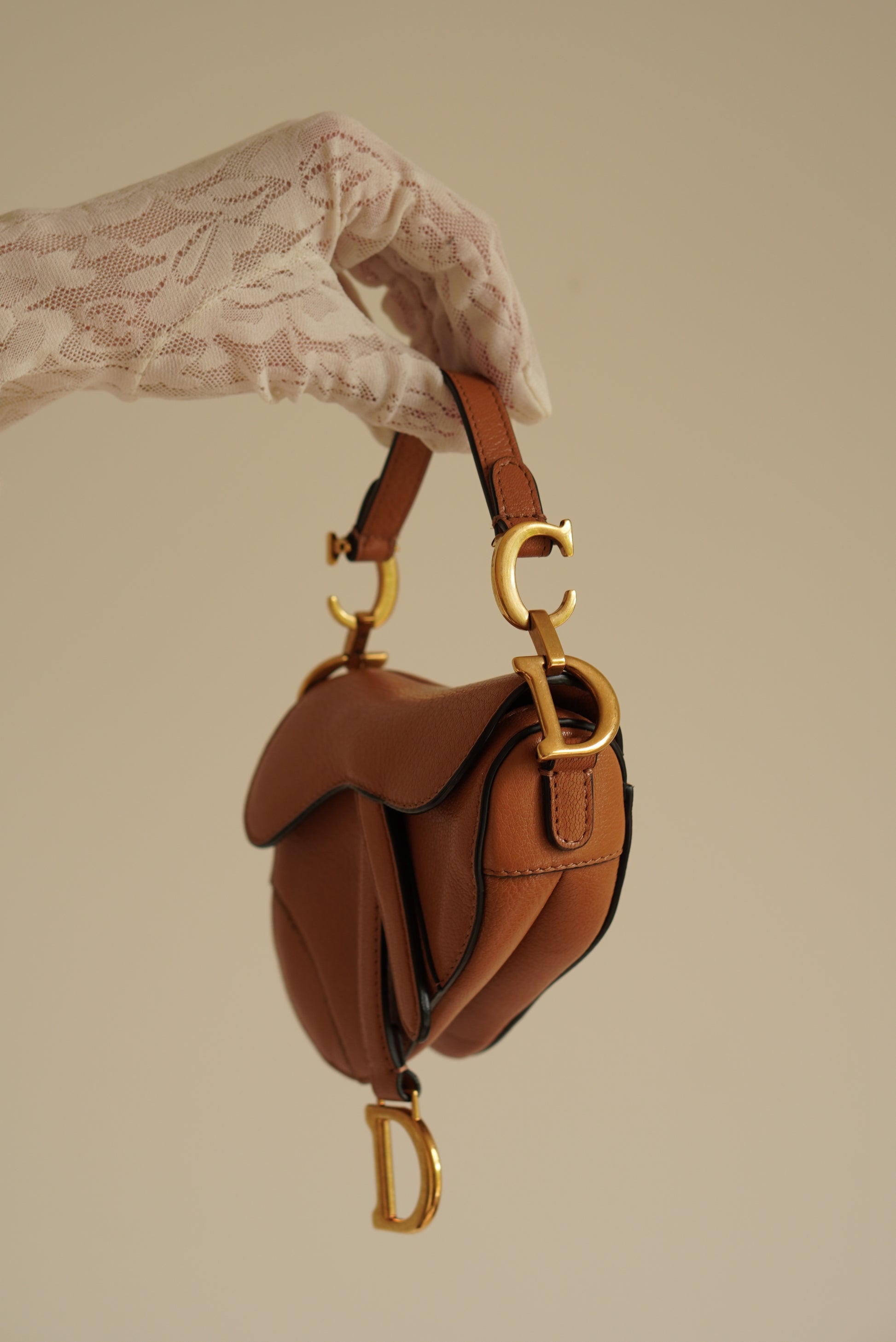 Dior Tan Bag Dior Saddle Tan THE MENUE DIOR MICRO SADDLE BROWN