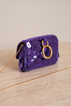 FENDI NANO BAGUETTE CHARM | PURPLE