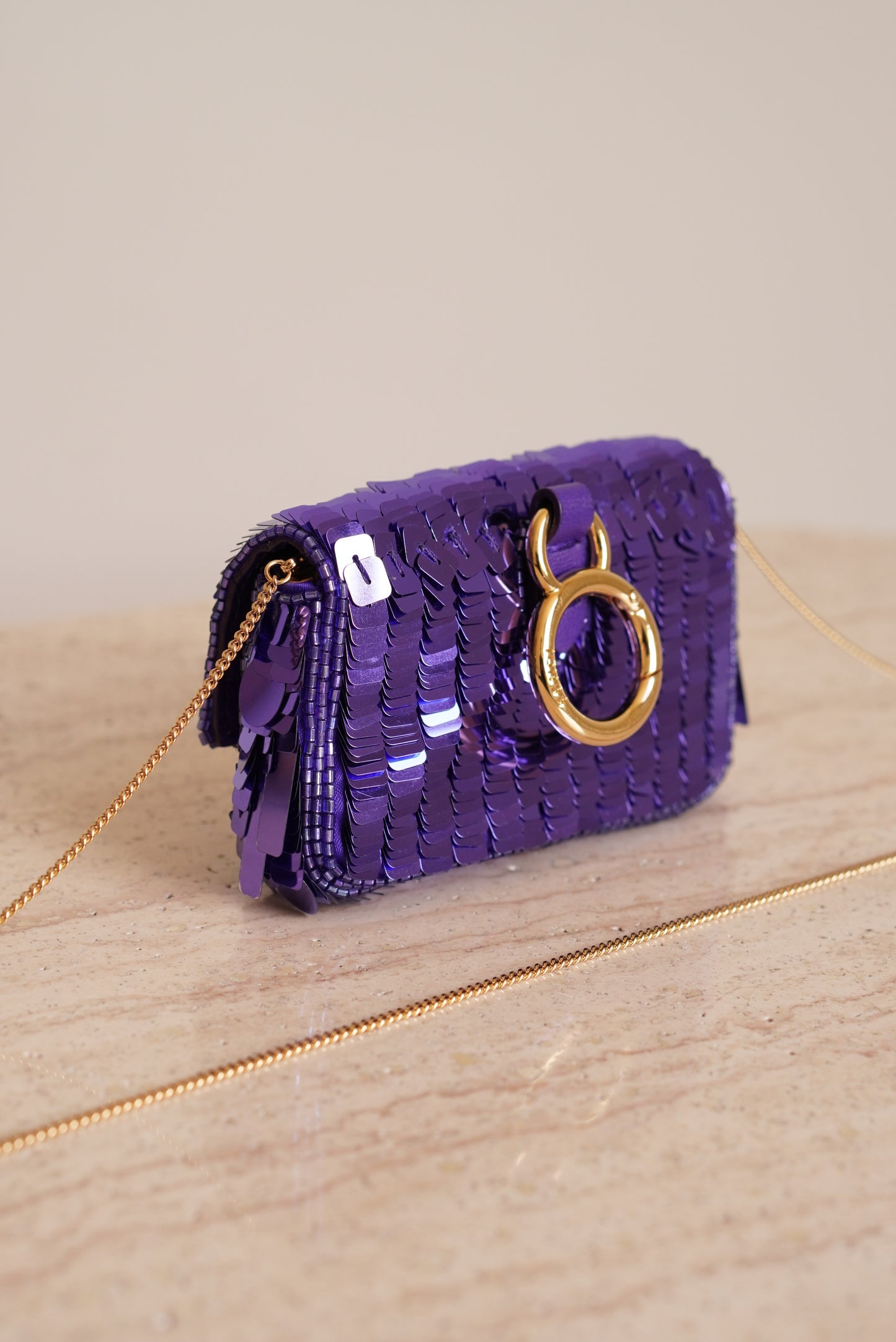 FENDI NANO BAGUETTE CHARM | PURPLE