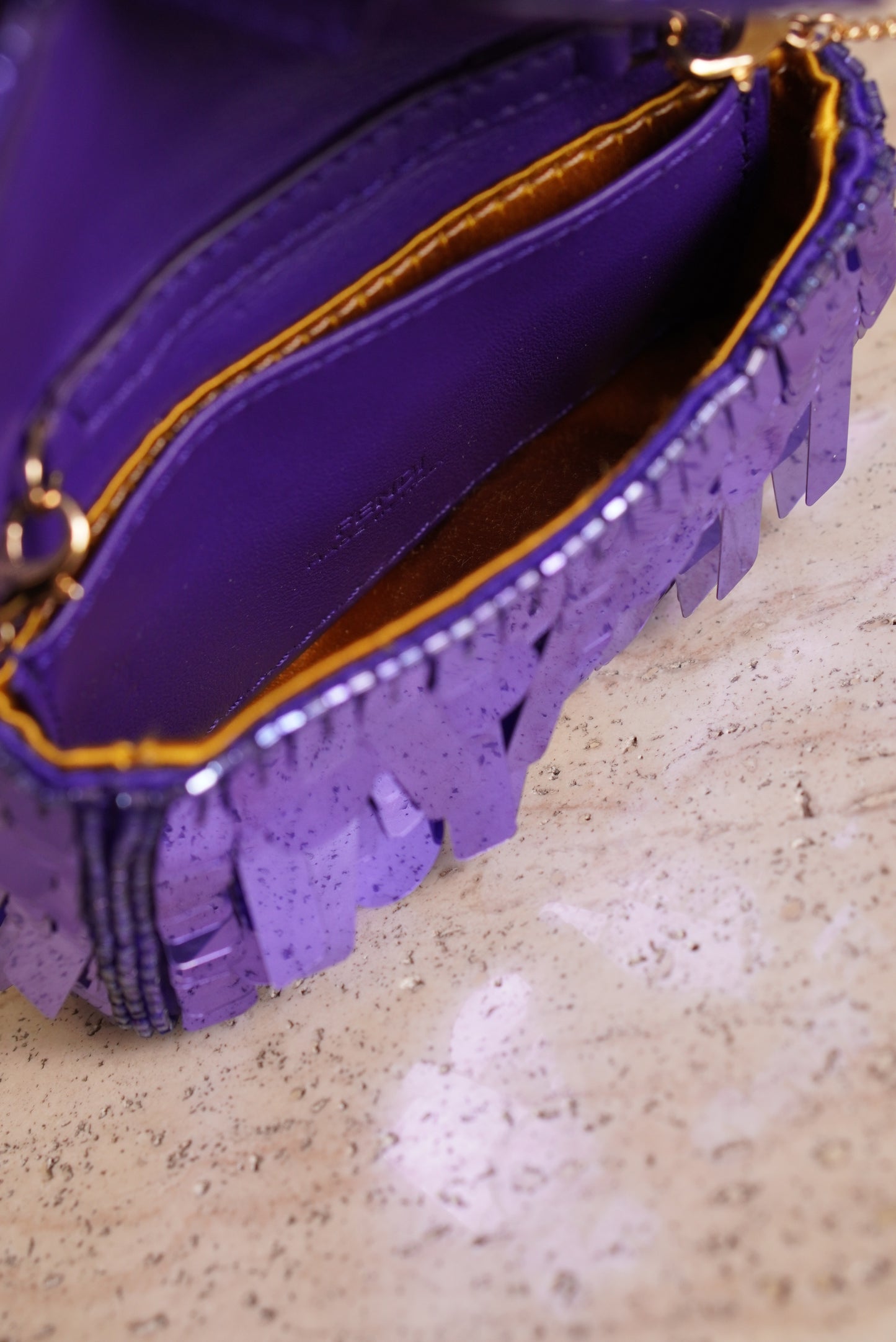 FENDI NANO BAGUETTE CHARM | PURPLE