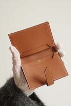 HERMÈS BEARN CARD HOLDER | GOLD