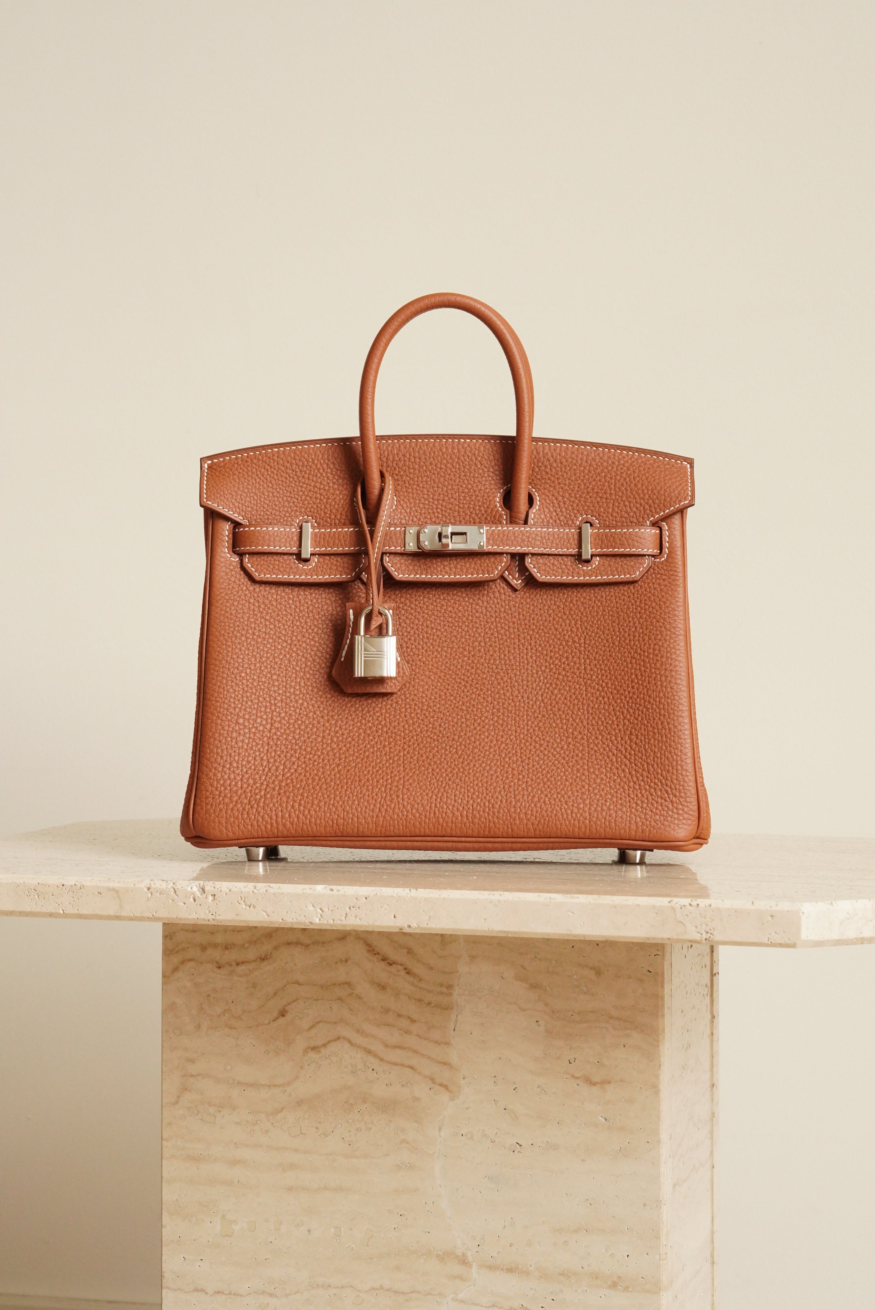 HERMÈS BIRKIN 25 RETOURNE TOGO | GOLD