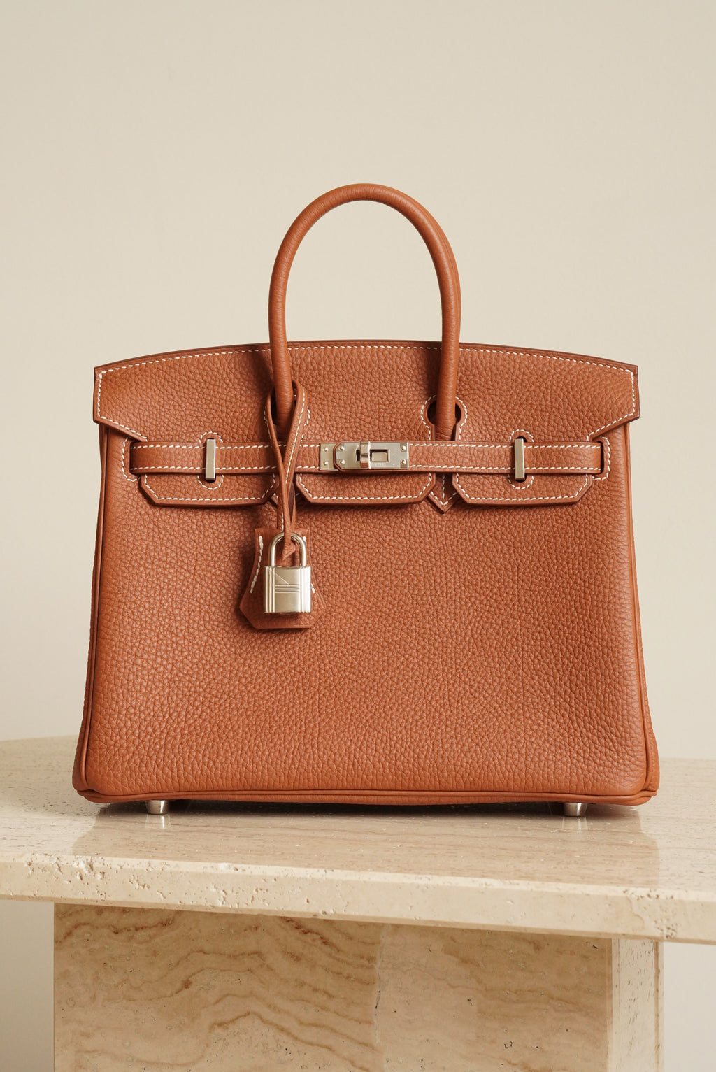 HERMÈS BIRKIN 25 RETOURNE TOGO | GOLD