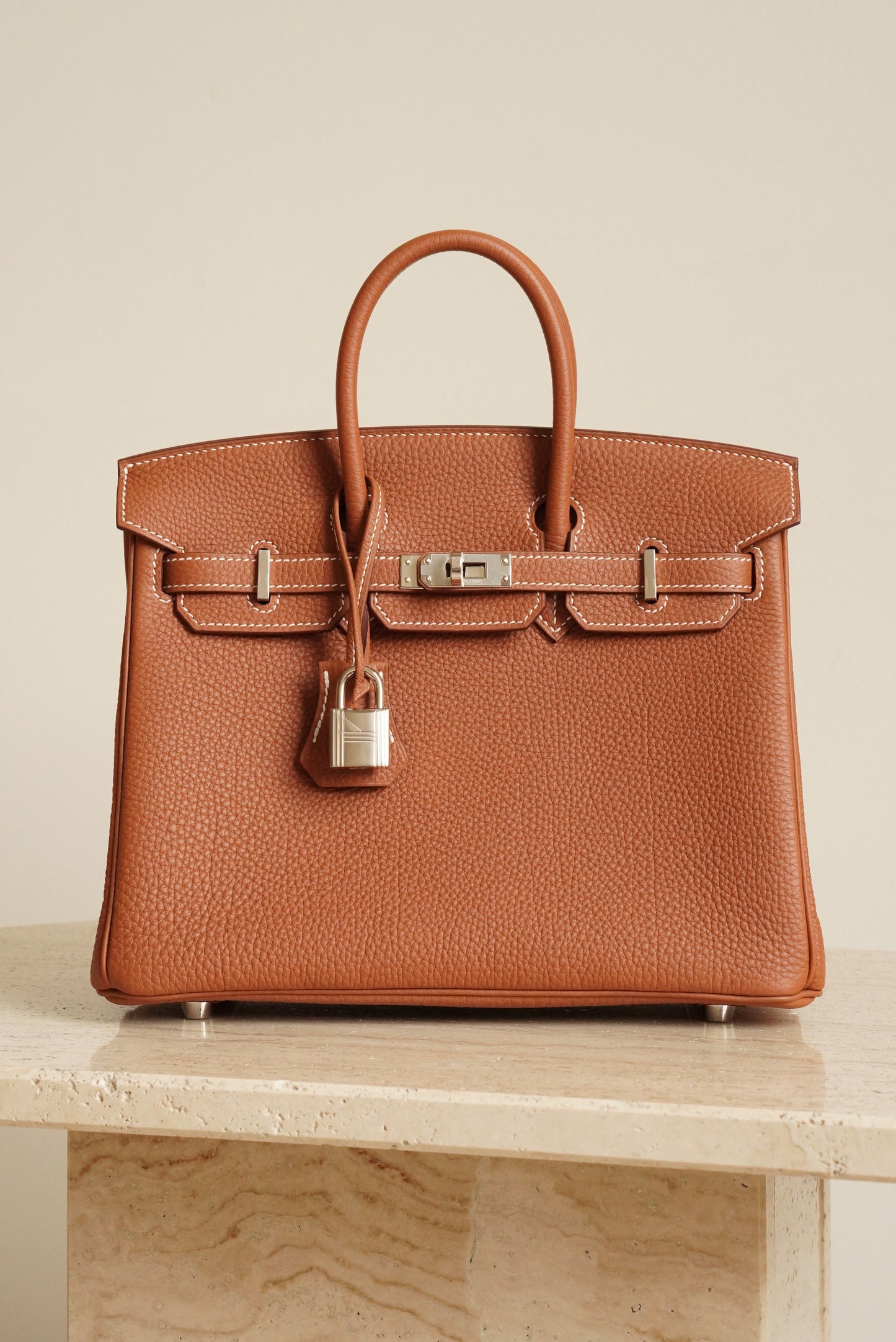 HERMÈS BIRKIN 25 RETOURNE TOGO | GOLD