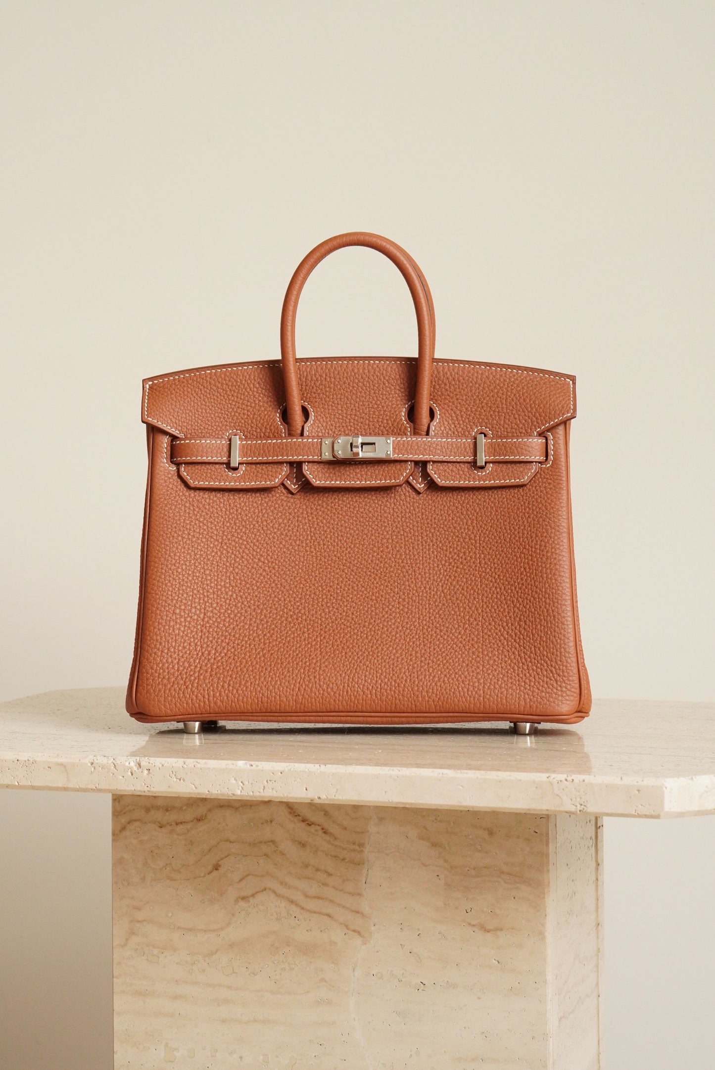 HERMÈS BIRKIN 25 RETOURNE TOGO | GOLD