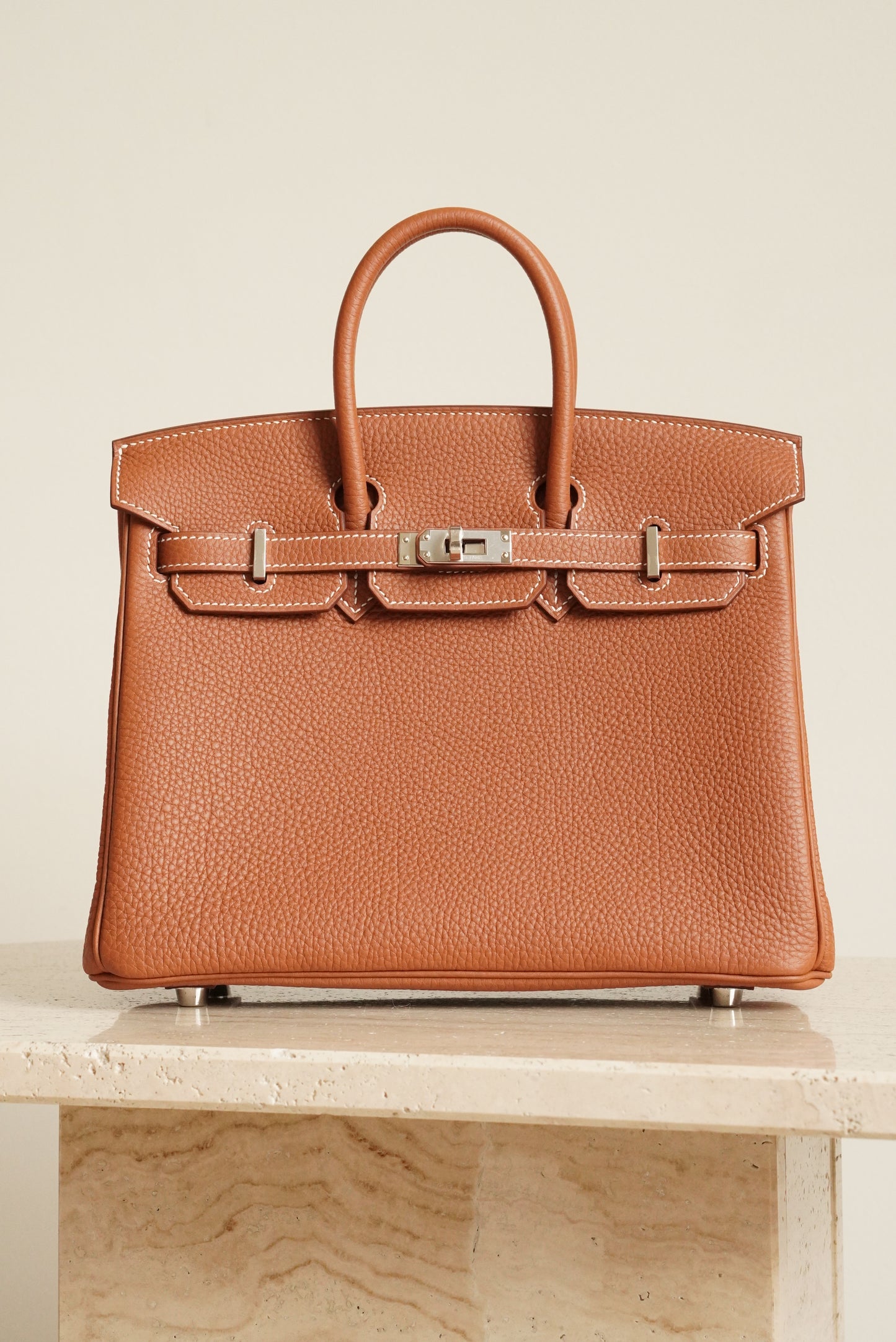 HERMÈS BIRKIN 25 RETOURNE TOGO | GOLD
