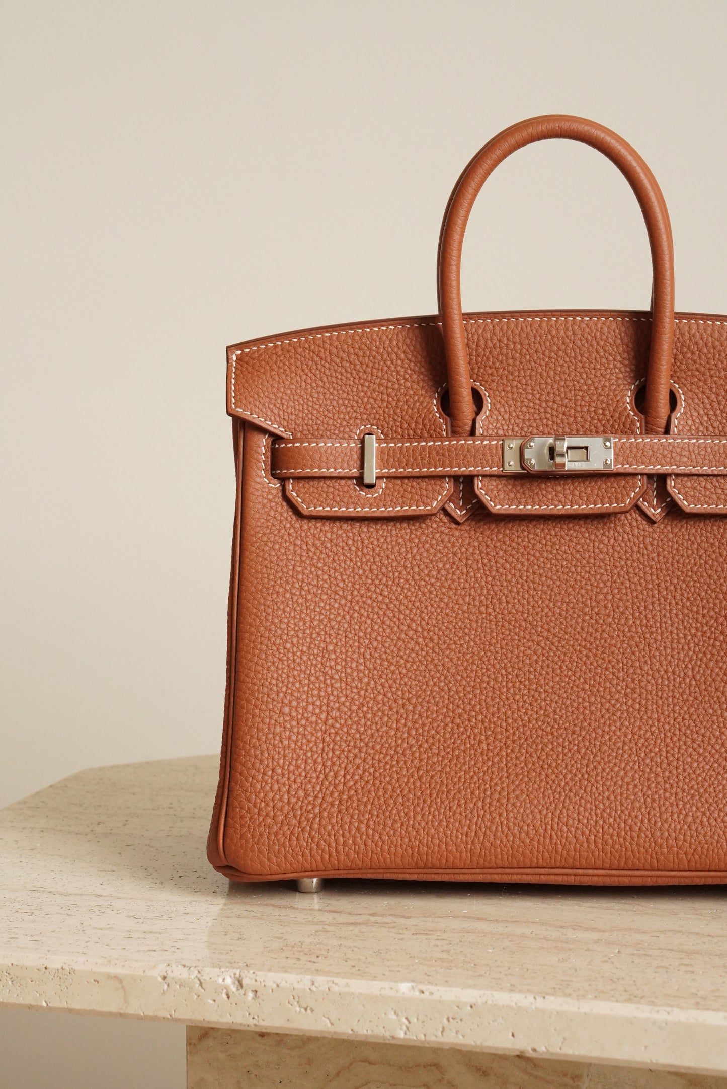 HERMÈS BIRKIN 25 RETOURNE TOGO | GOLD