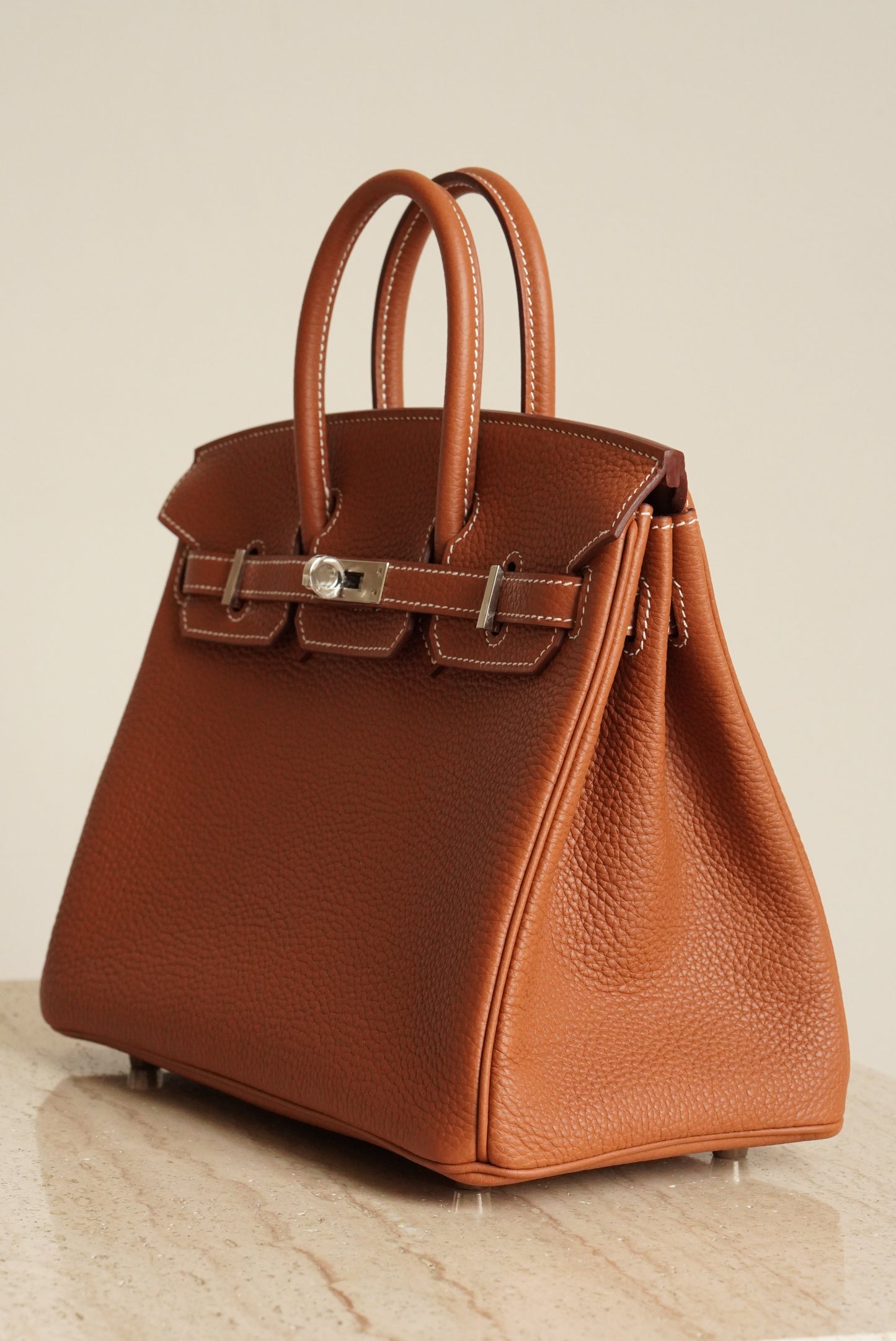 HERMÈS BIRKIN 25 RETOURNE TOGO | GOLD