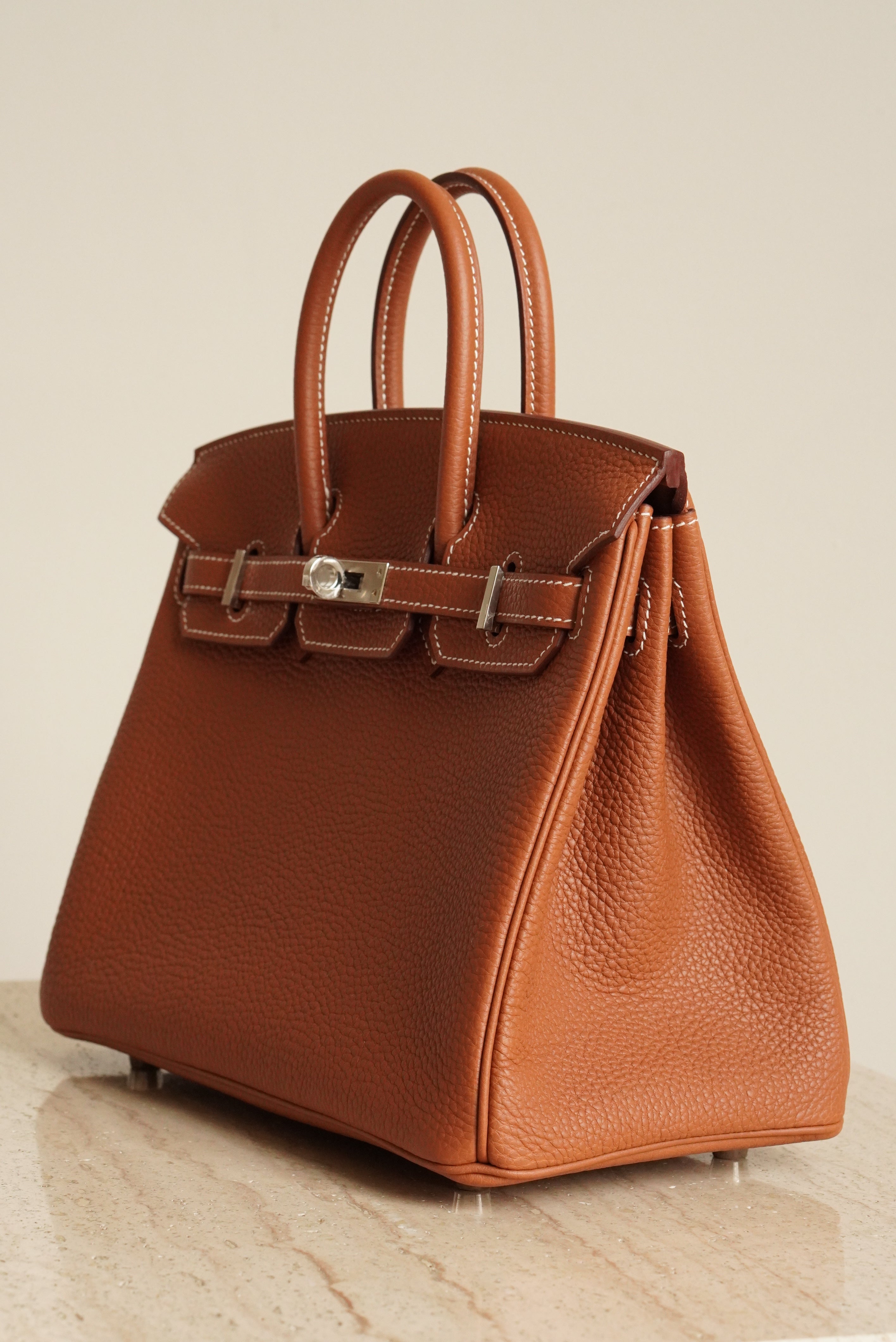 HERMÈS BIRKIN 25 RETOURNE TOGO | GOLD