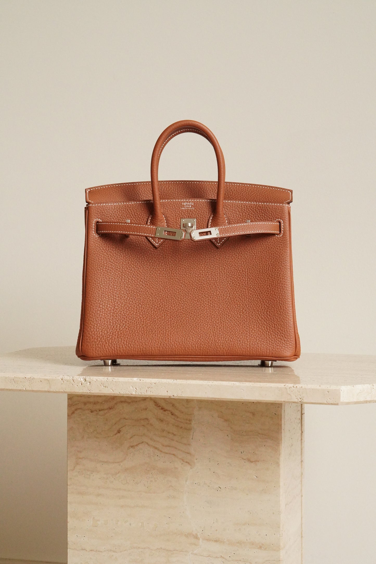 HERMÈS BIRKIN 25 RETOURNE TOGO | GOLD