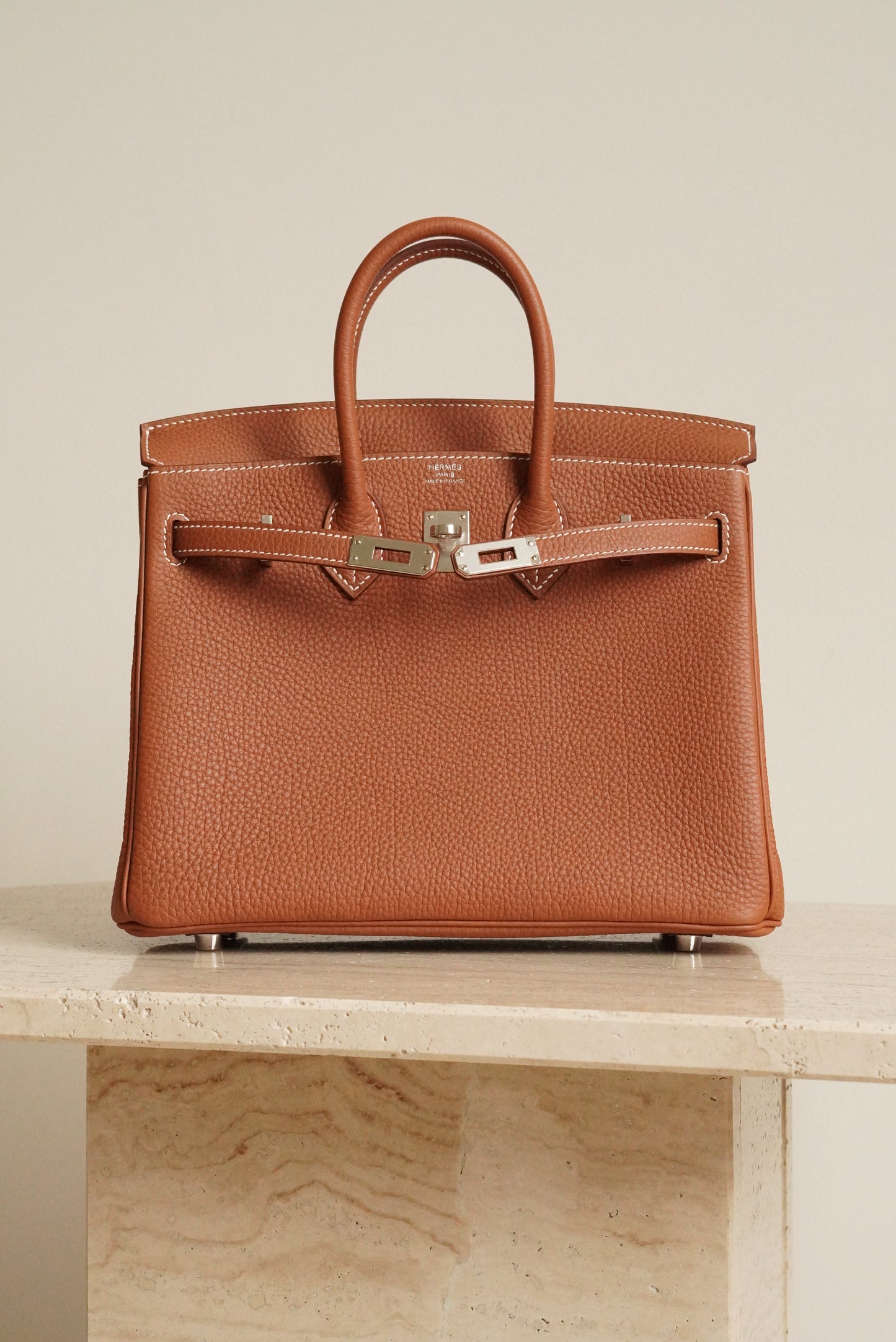 HERMÈS BIRKIN 25 RETOURNE TOGO | GOLD