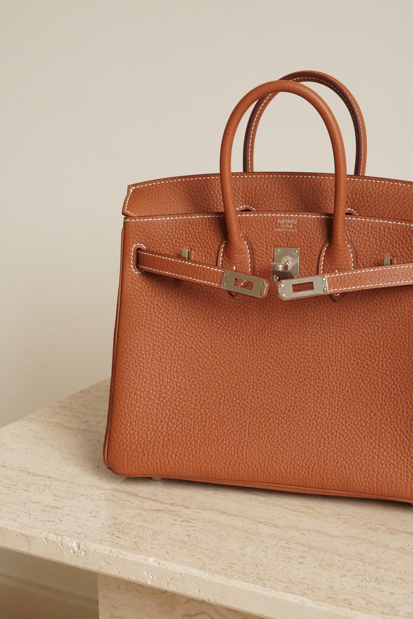 HERMÈS BIRKIN 25 RETOURNE TOGO | GOLD