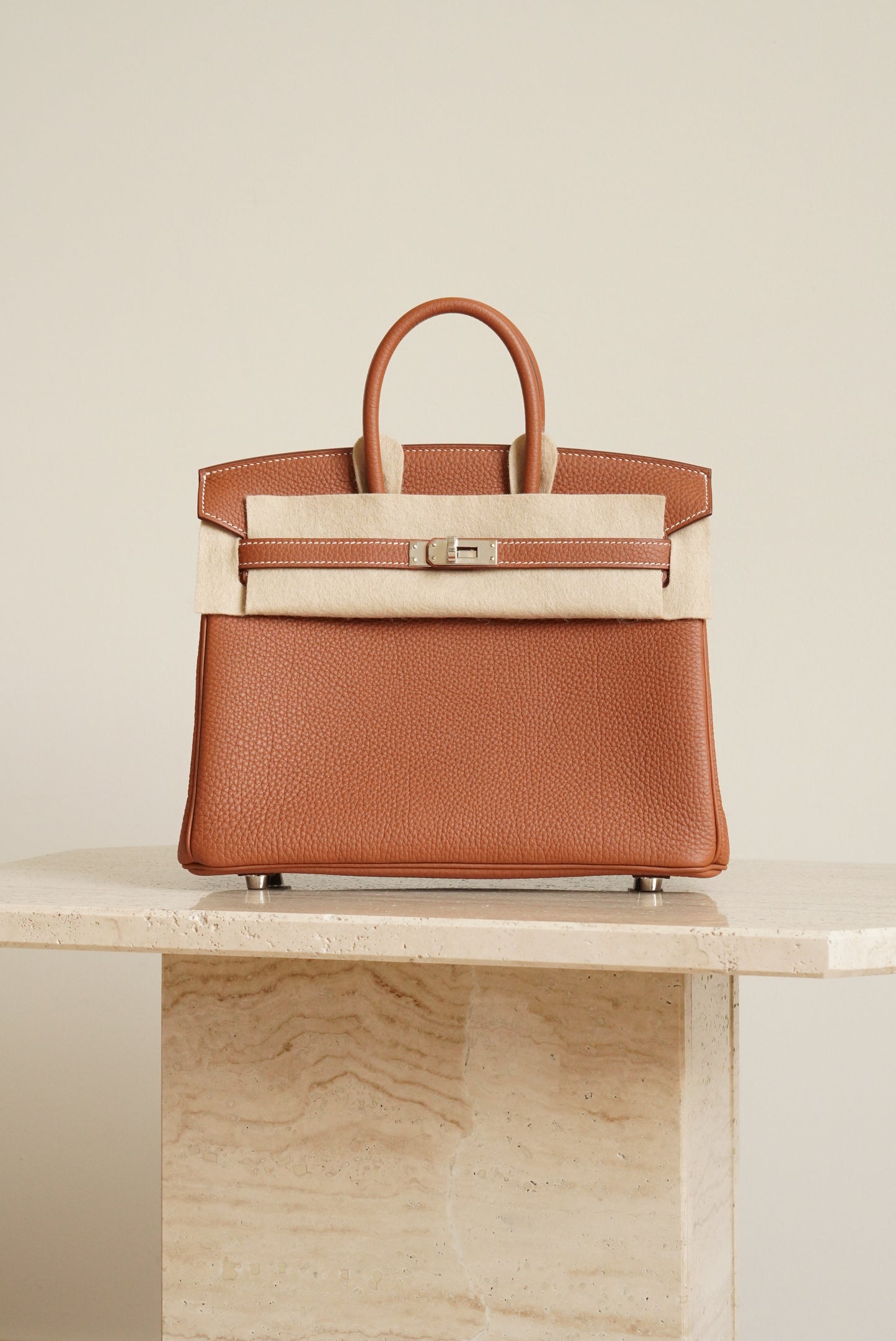 HERMÈS BIRKIN 25 RETOURNE TOGO | GOLD