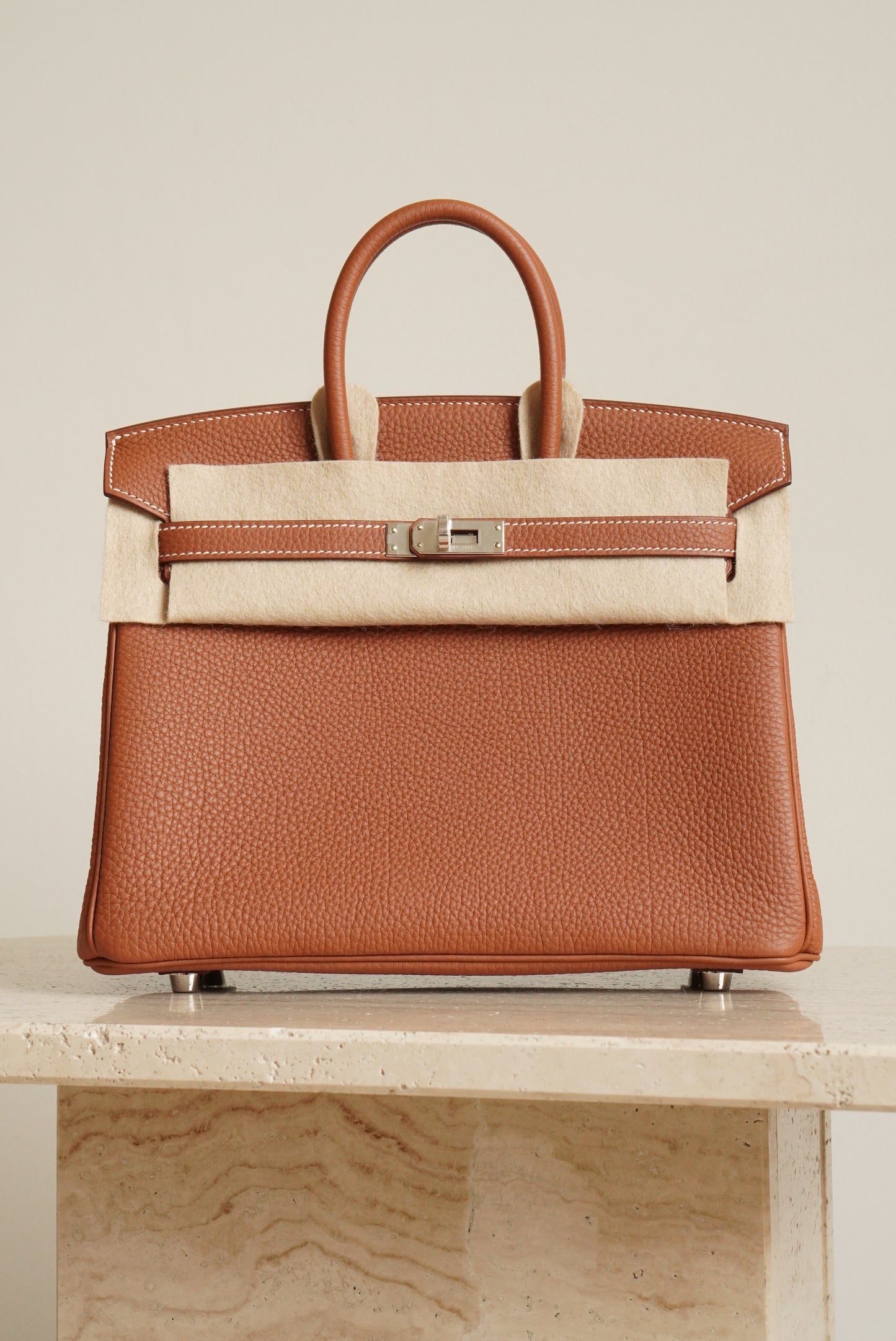 HERMÈS BIRKIN 25 RETOURNE TOGO | GOLD