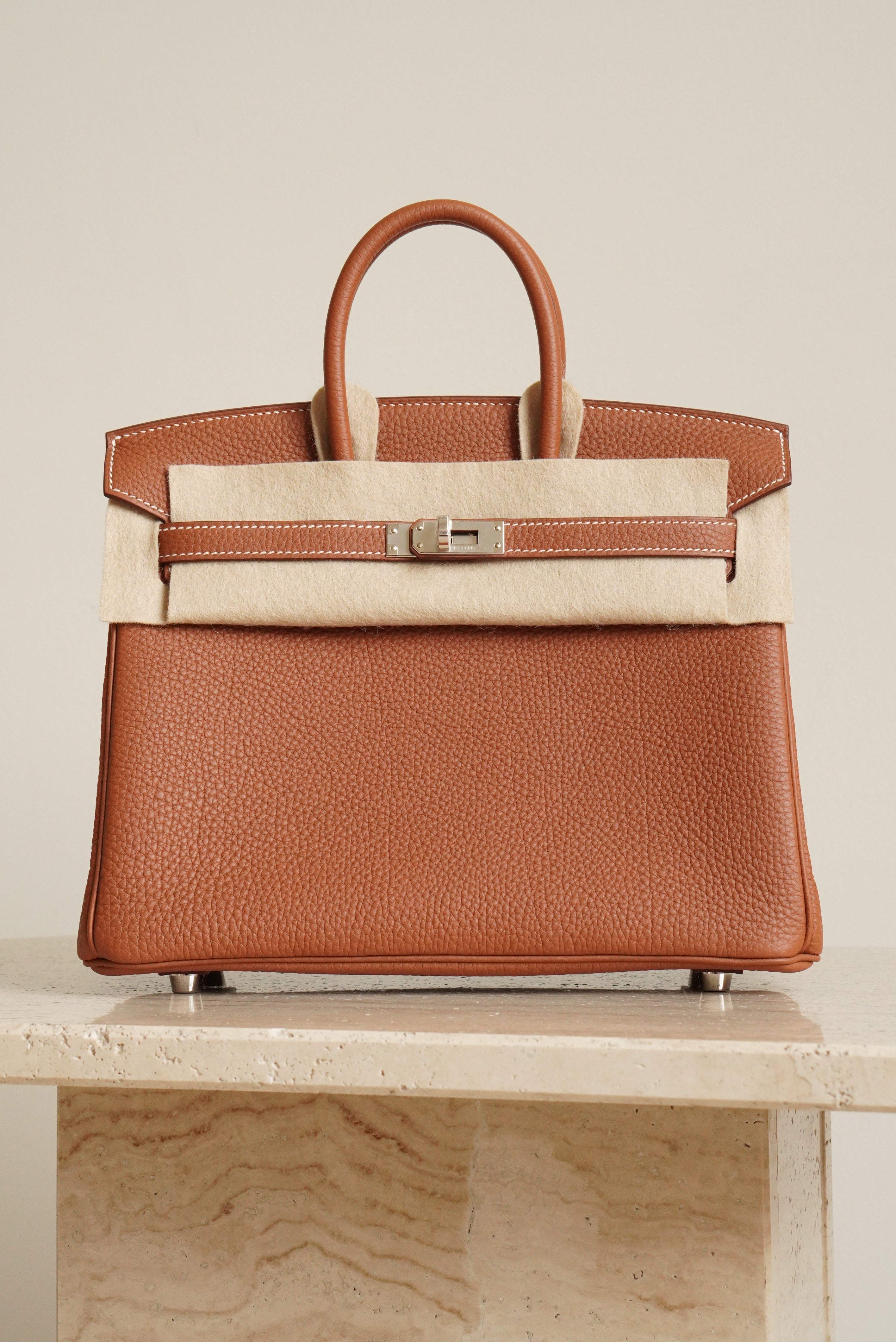 HERMÈS BIRKIN 25 RETOURNE TOGO | GOLD