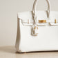 HERMÈS BIRKIN 25 RETOURNE SWIFT | NEW WHITE
