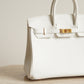 HERMÈS BIRKIN 25 RETOURNE SWIFT | NEW WHITE