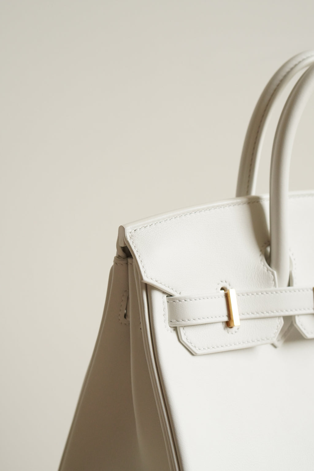 HERMÈS BIRKIN 25 RETOURNE SWIFT | NEW WHITE