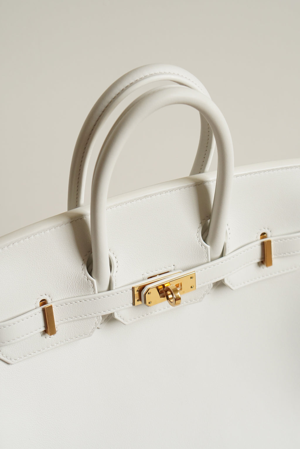 HERMÈS BIRKIN 25 RETOURNE SWIFT | NEW WHITE