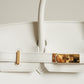 HERMÈS BIRKIN 25 RETOURNE SWIFT | NEW WHITE