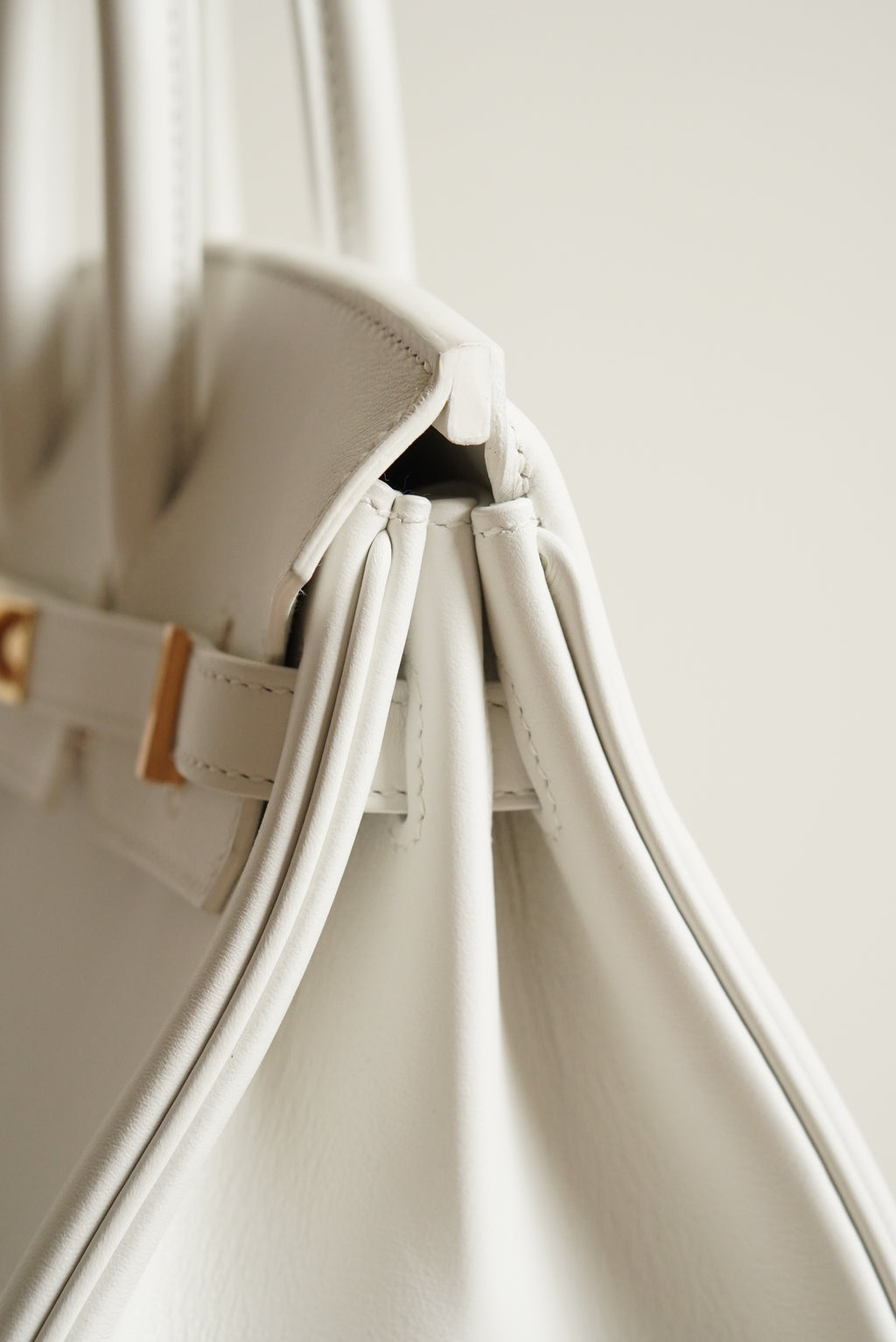 HERMÈS BIRKIN 25 RETOURNE SWIFT | NEW WHITE