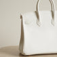 HERMÈS BIRKIN 25 RETOURNE SWIFT | NEW WHITE