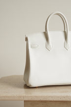 HERMÈS BIRKIN 25 RETOURNE SWIFT | NEW WHITE