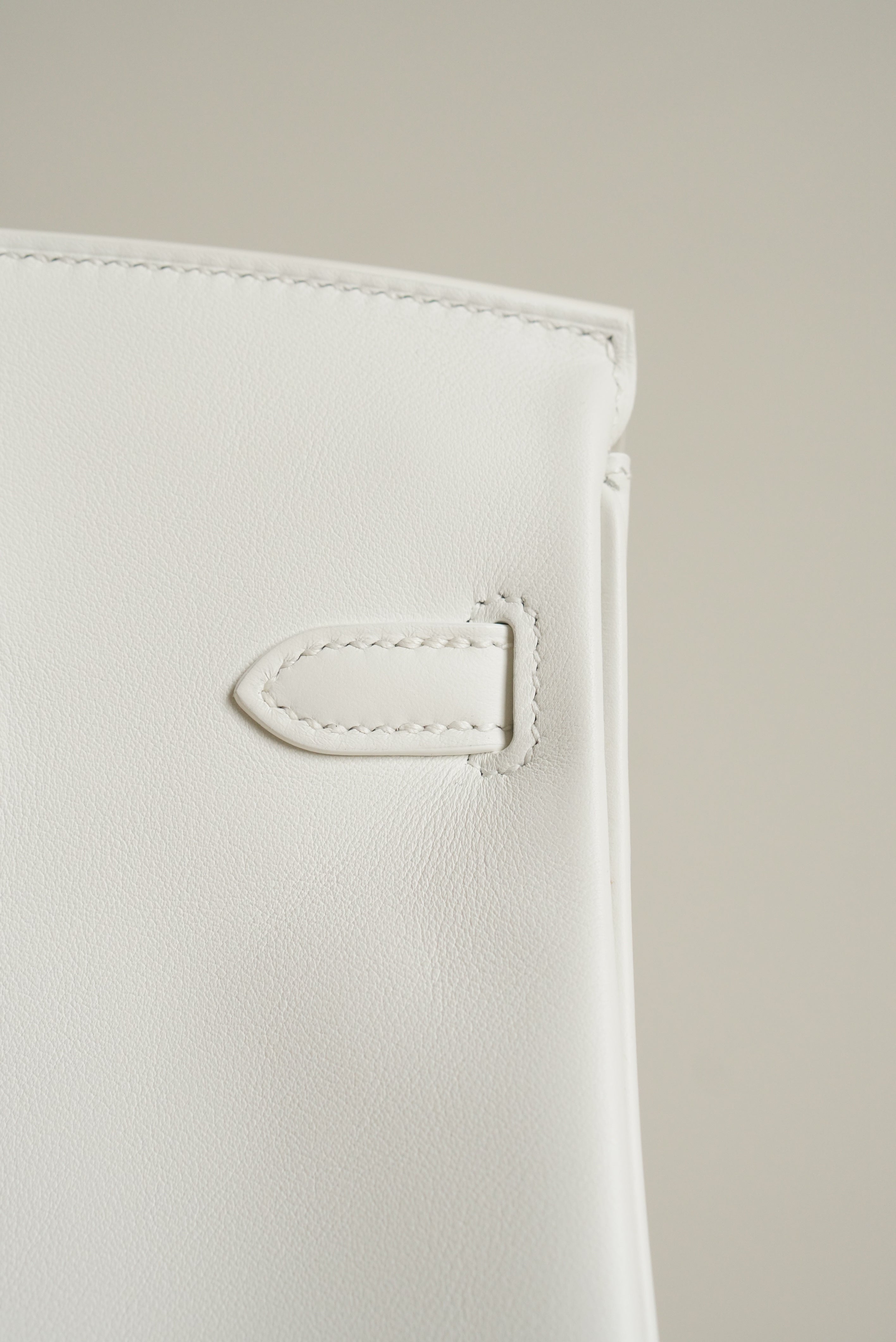 HERMÈS BIRKIN 25 RETOURNE SWIFT | NEW WHITE