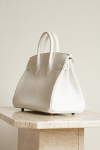 HERMÈS BIRKIN 25 RETOURNE SWIFT | NEW WHITE