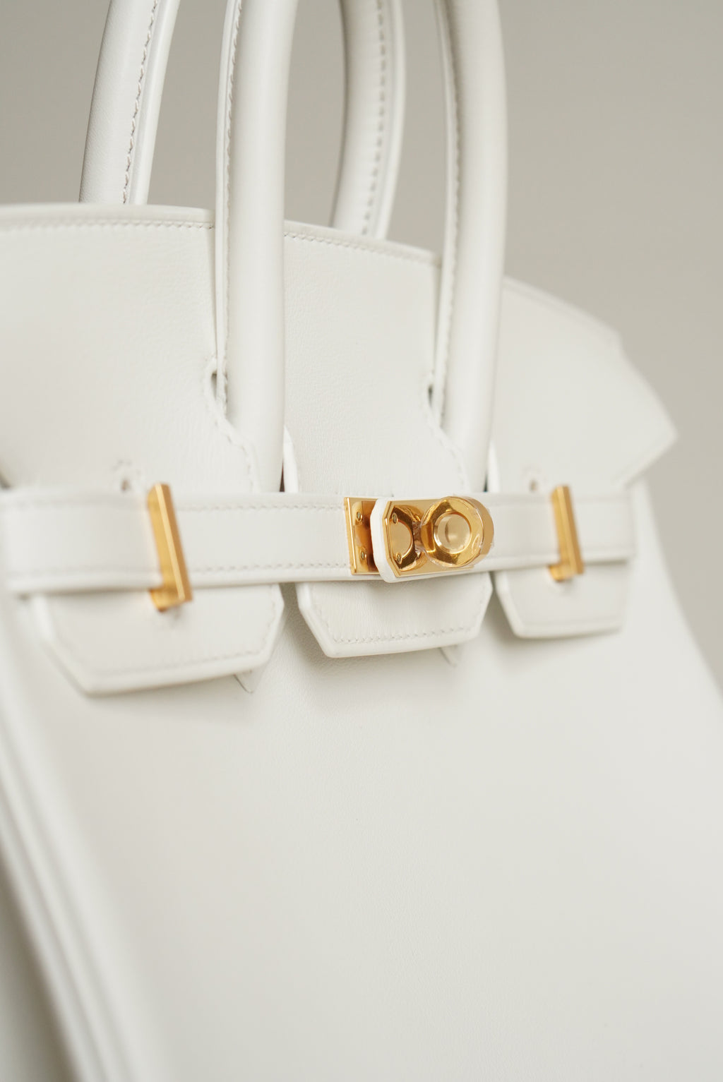 HERMÈS BIRKIN 25 RETOURNE SWIFT | NEW WHITE