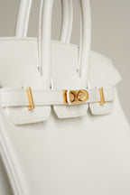 HERMÈS BIRKIN 25 RETOURNE SWIFT | NEW WHITE