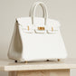 HERMÈS BIRKIN 25 RETOURNE SWIFT | NEW WHITE