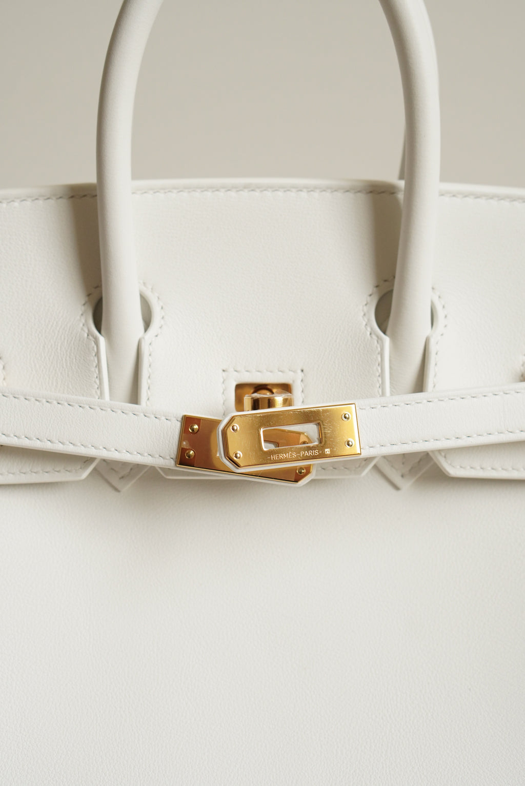 HERMÈS BIRKIN 25 RETOURNE SWIFT | NEW WHITE