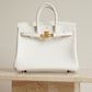 HERMÈS BIRKIN 25 RETOURNE SWIFT | NEW WHITE