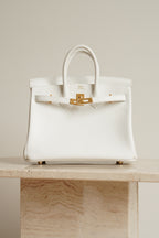 HERMÈS BIRKIN 25 RETOURNE SWIFT | NEW WHITE