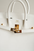HERMÈS BIRKIN 25 RETOURNE SWIFT | NEW WHITE