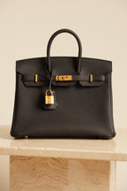 HERMÈS BIRKIN 25 RETOURNE TOGO | NOIR