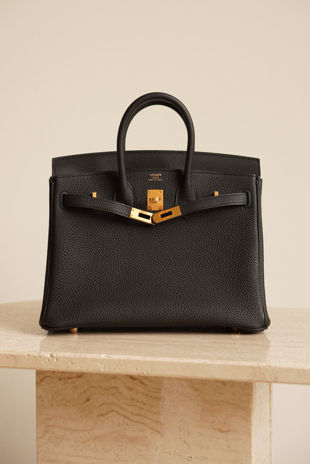 HERMÈS BIRKIN 25 RETOURNE TOGO | NOIR