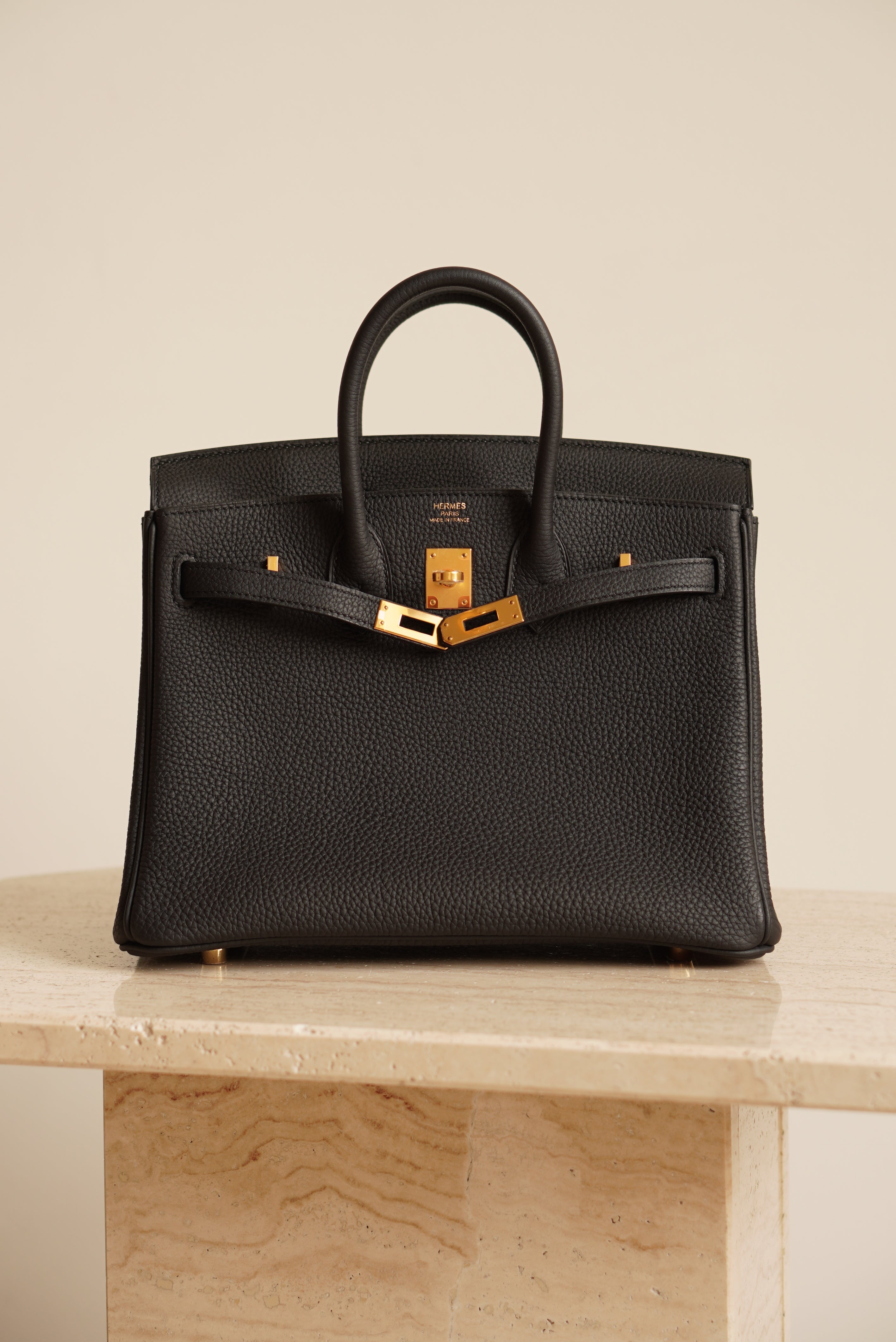 HERMÈS BIRKIN 25 RETOURNE TOGO | NOIR