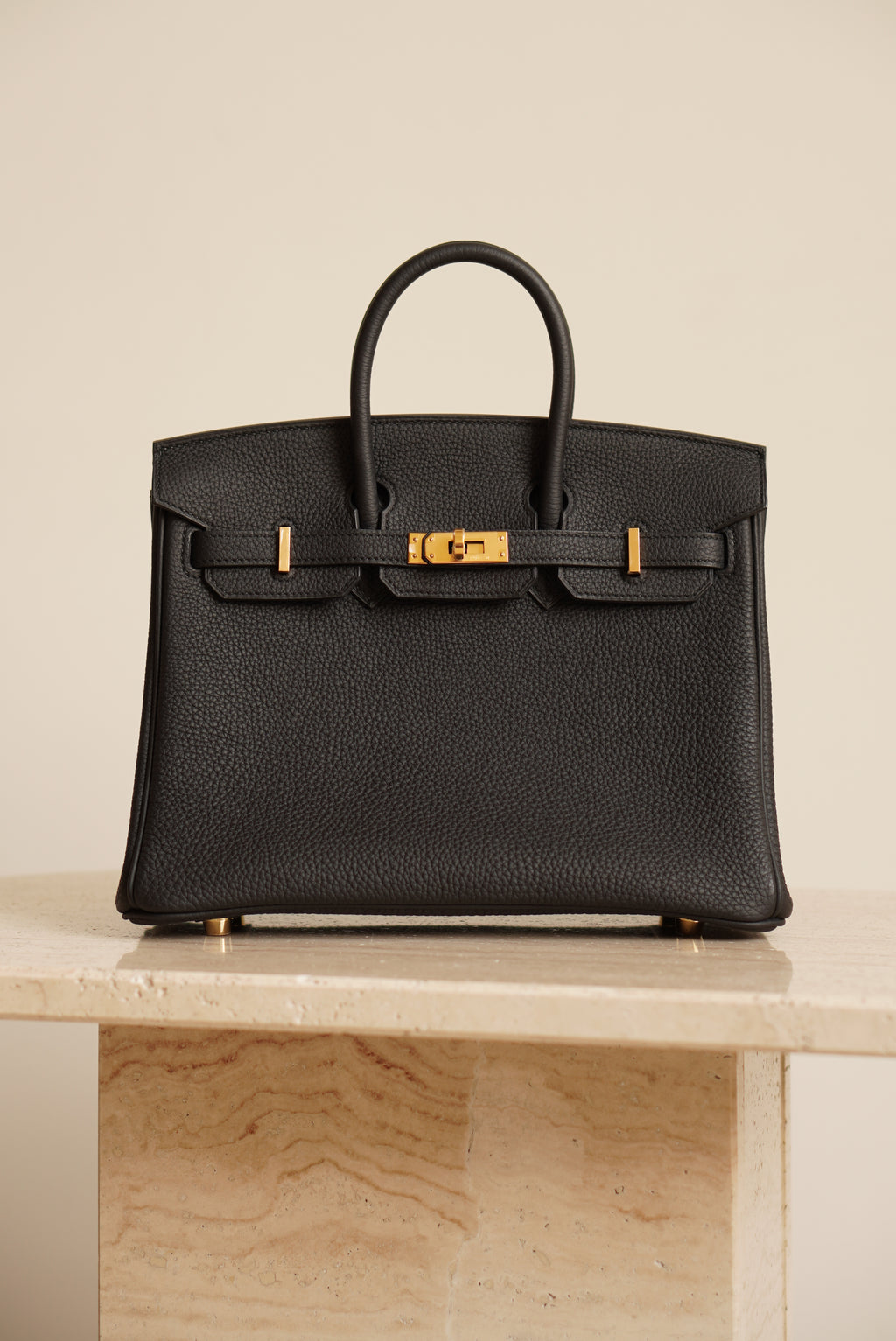 HERMÈS BIRKIN 25 RETOURNE TOGO | NOIR