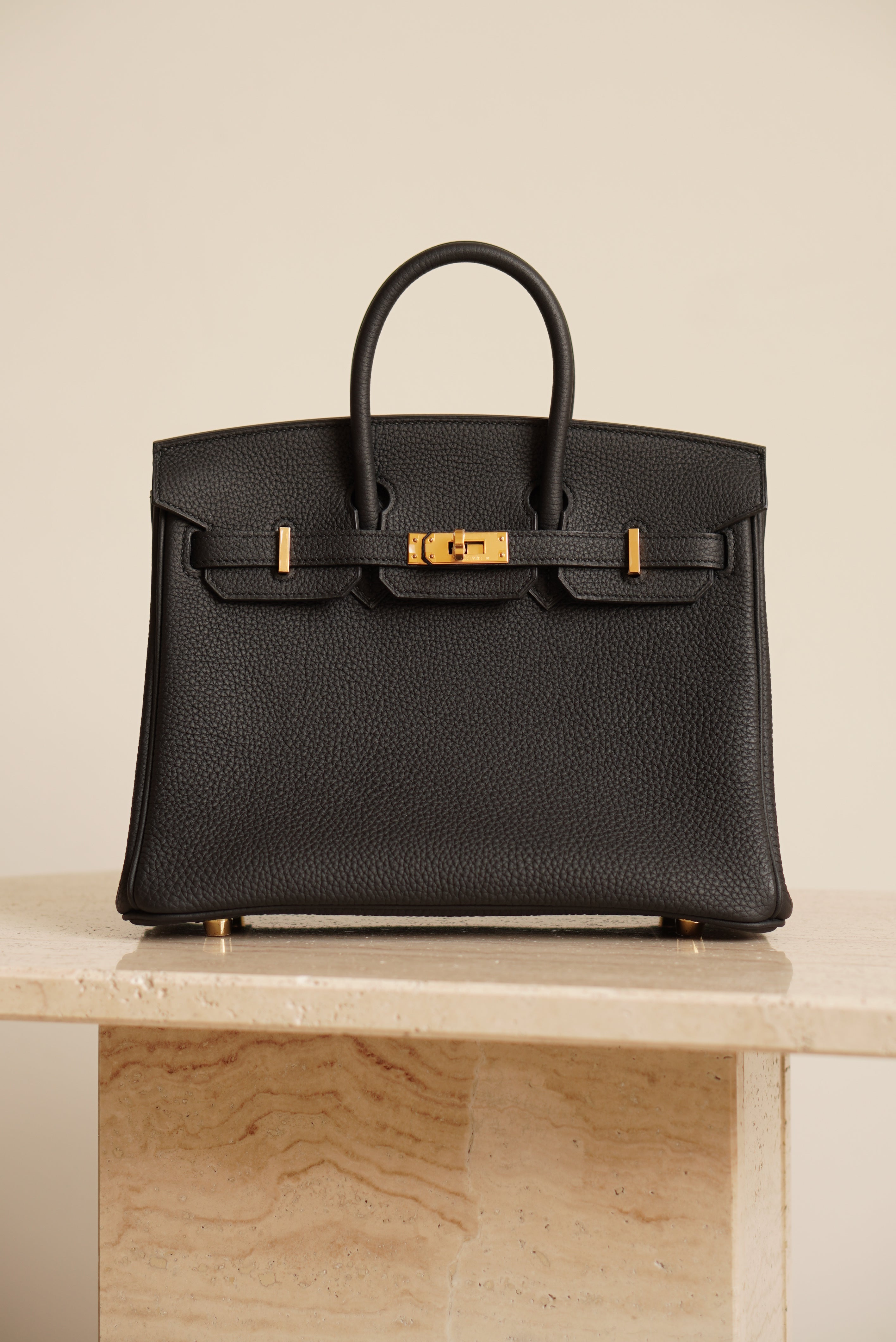 HERMÈS BIRKIN 25 RETOURNE TOGO | NOIR