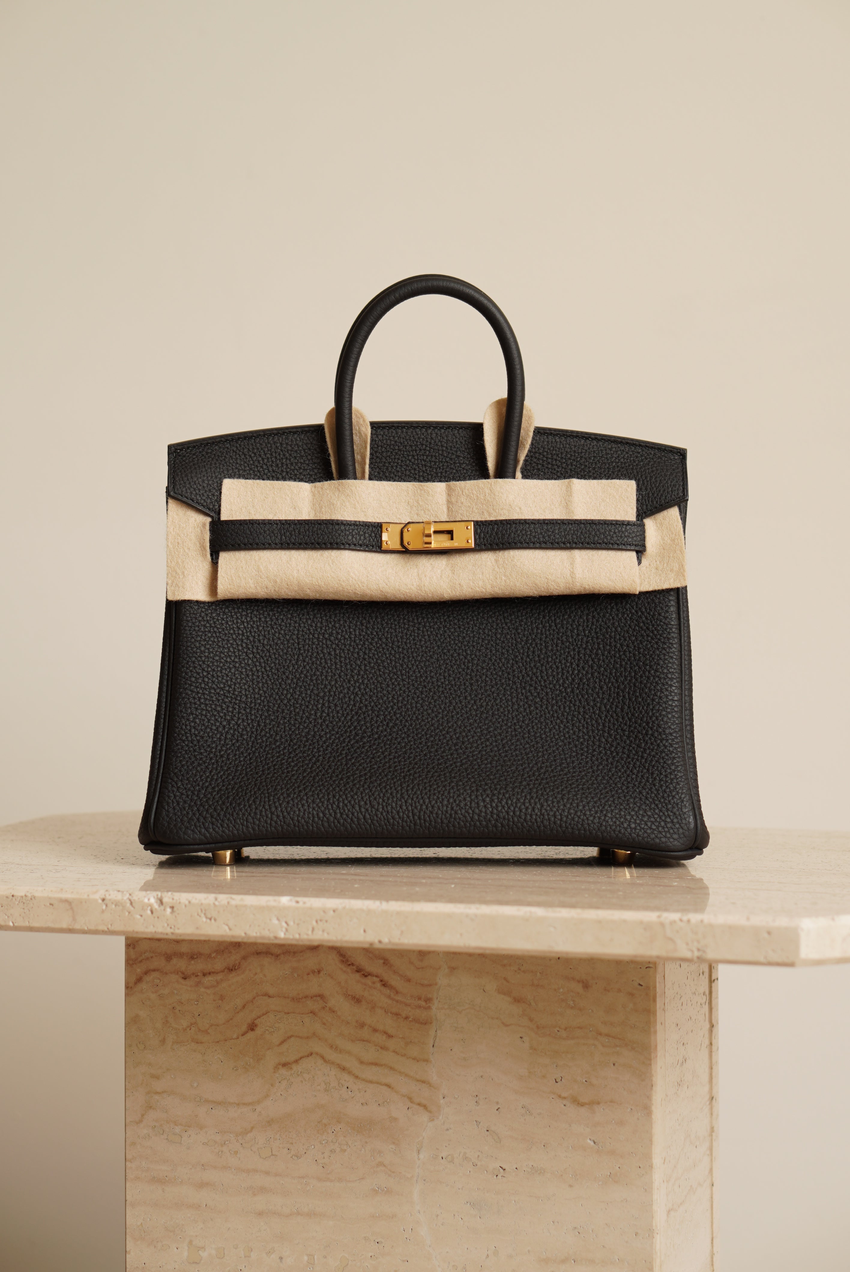 HERMÈS BIRKIN 25 RETOURNE TOGO | NOIR