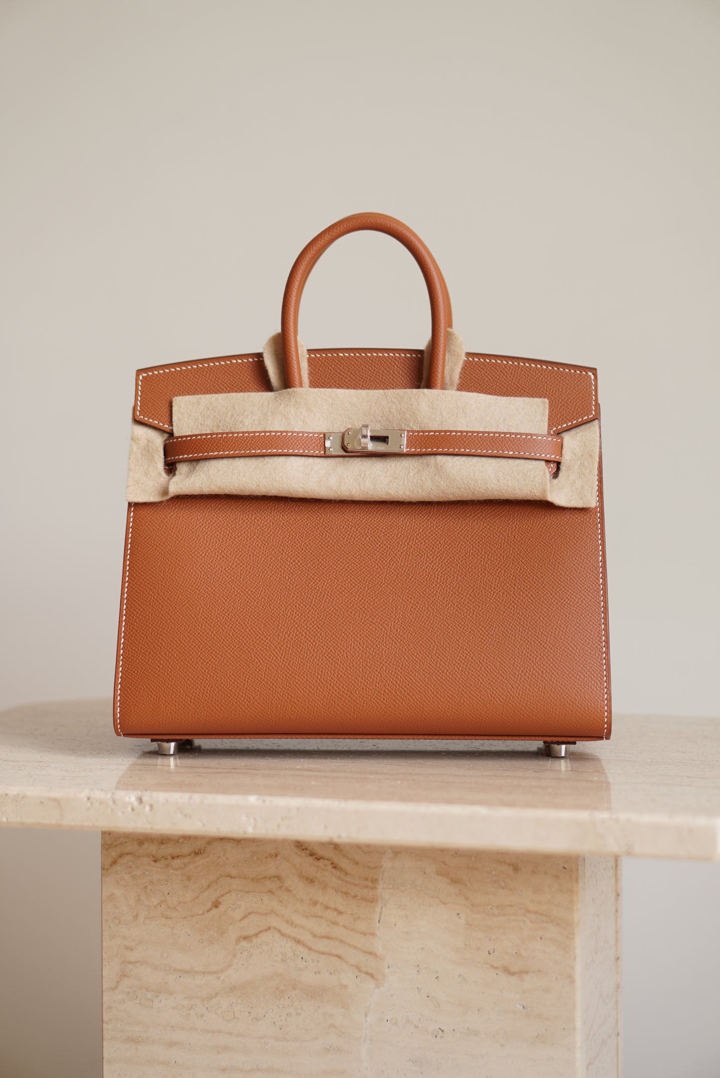 HERMÈS BIRKIN 25 SELLIER EPSOM | GOLD
