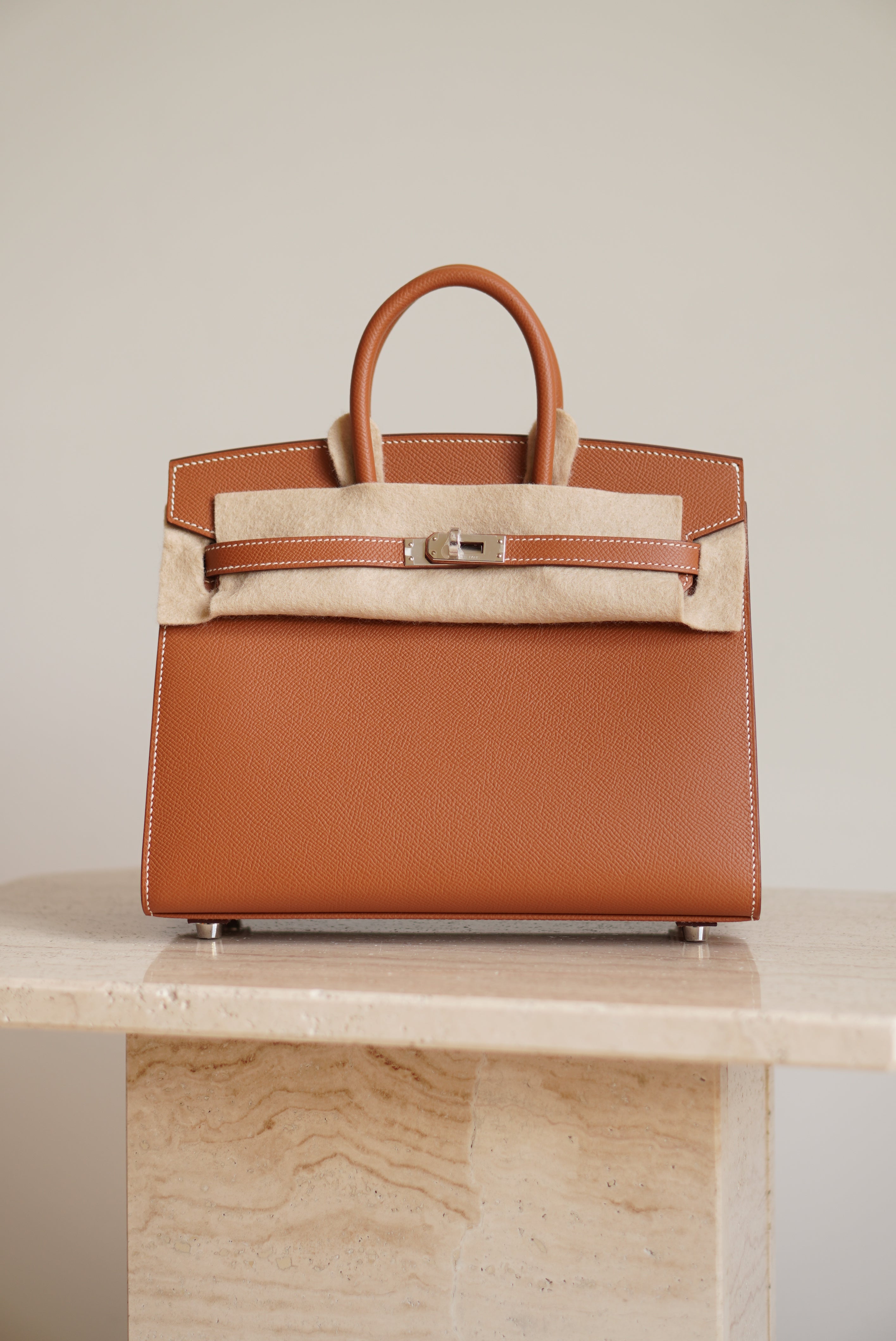 HERMÈS BIRKIN 25 SELLIER EPSOM | GOLD