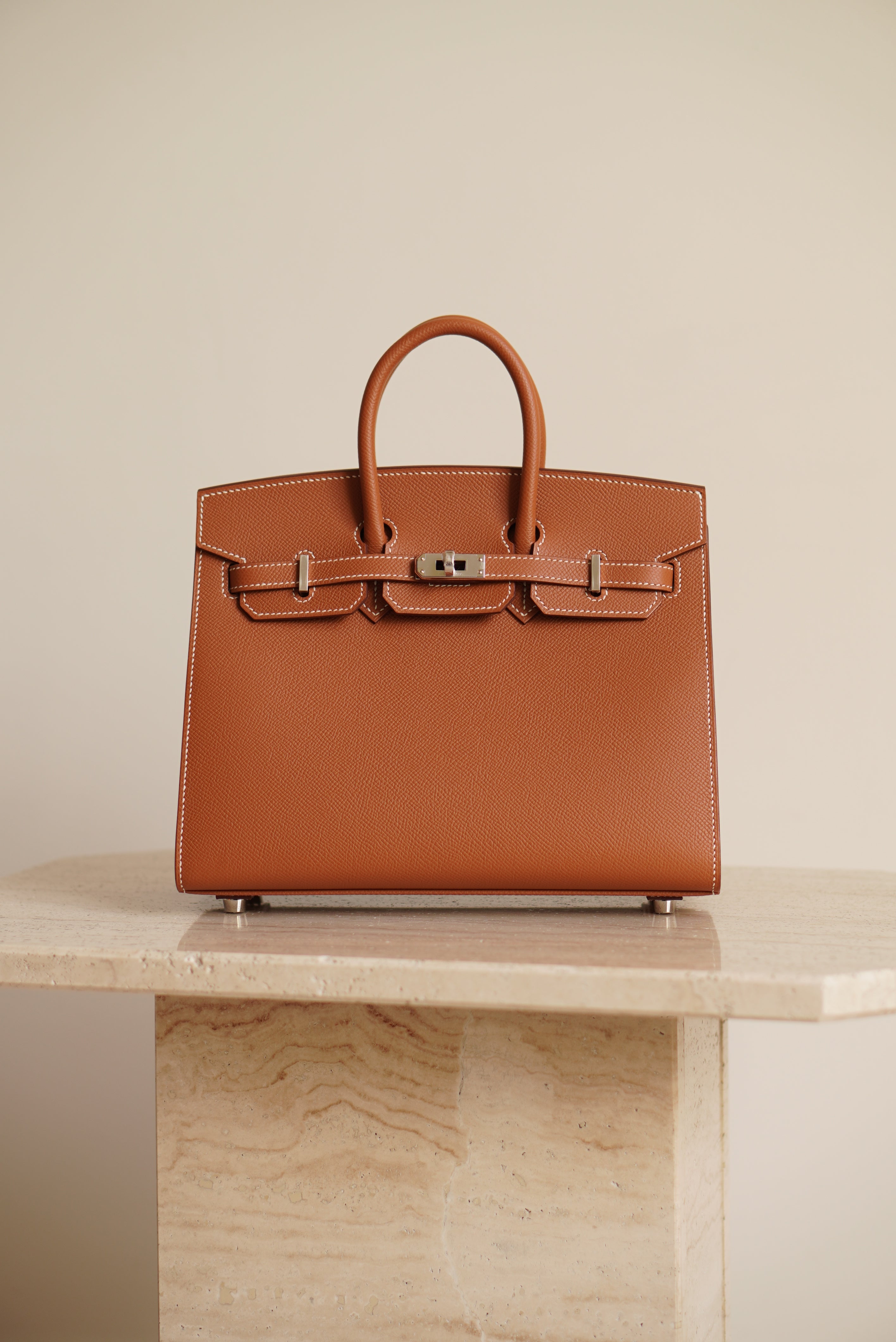 HERMÈS BIRKIN 25 SELLIER EPSOM | GOLD