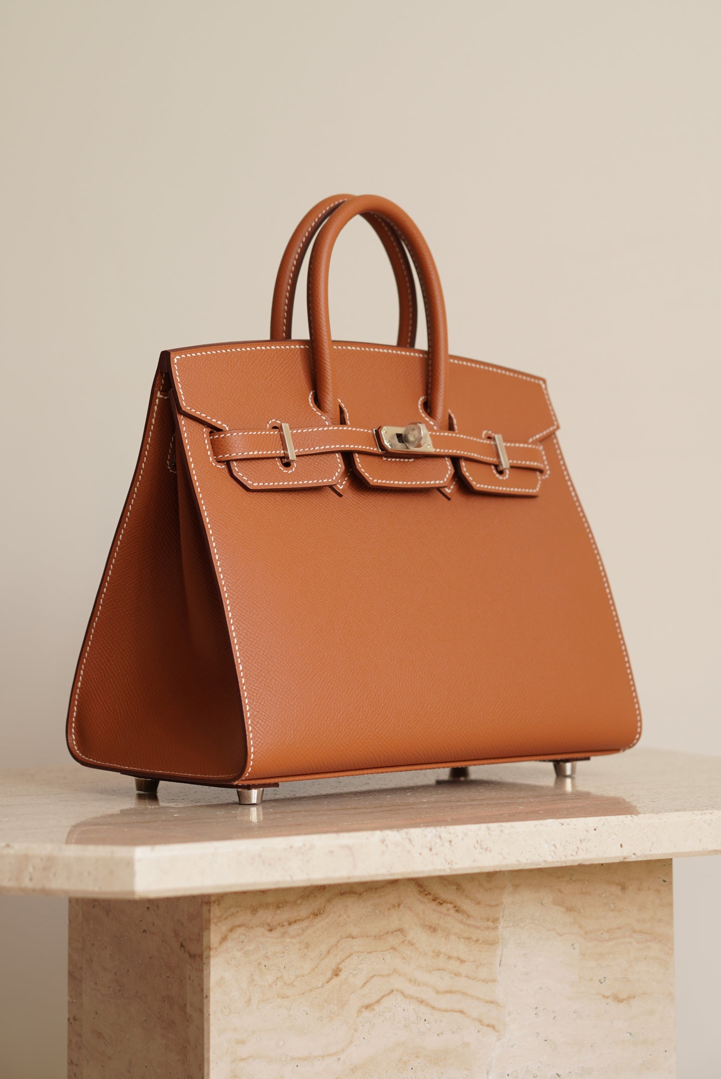 HERMÈS BIRKIN 25 SELLIER EPSOM | GOLD