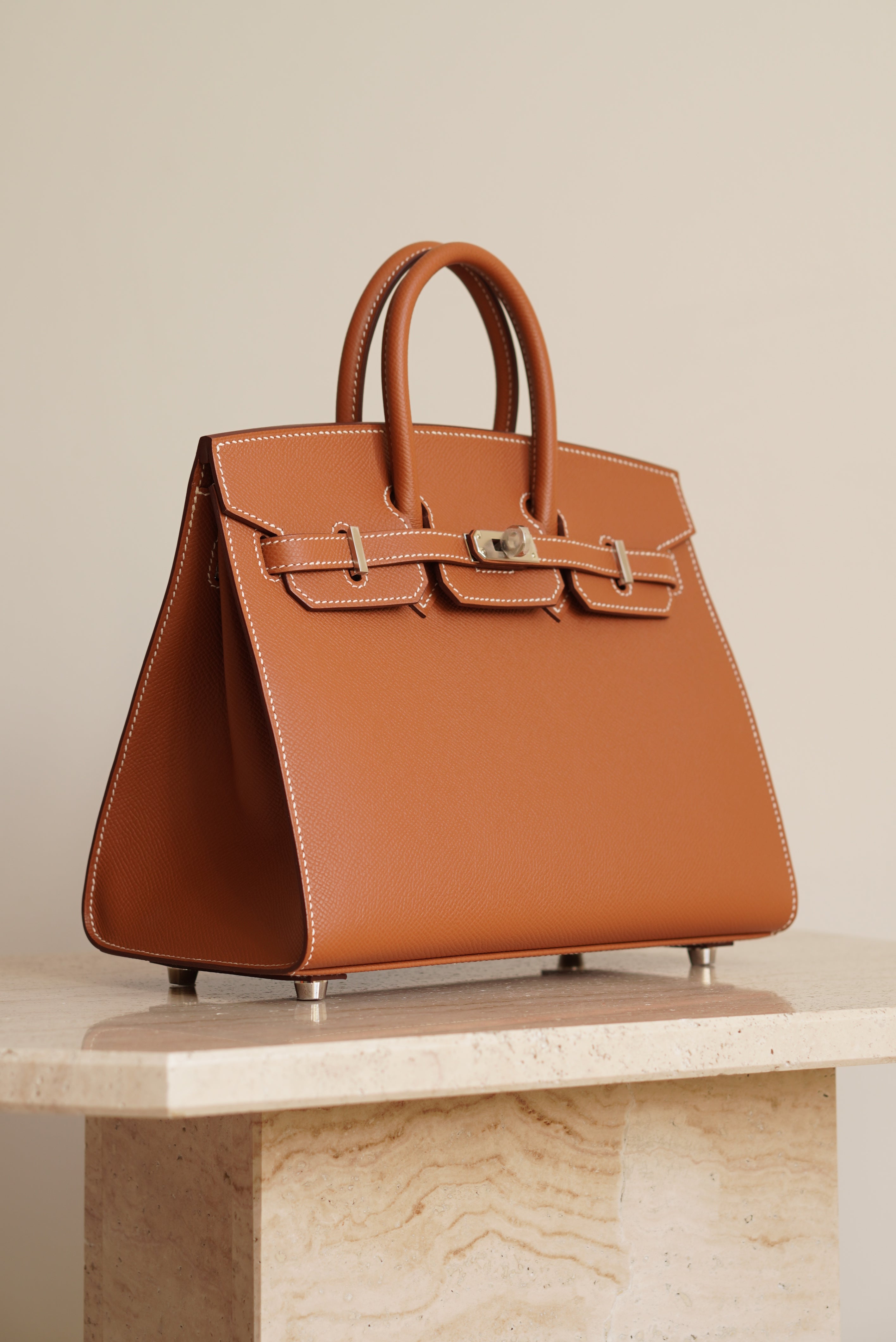 HERMÈS BIRKIN 25 SELLIER EPSOM | GOLD