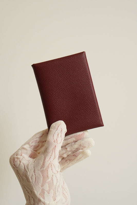 HERMÈS CALVI DUO CARD HOLDER | ROUGE H