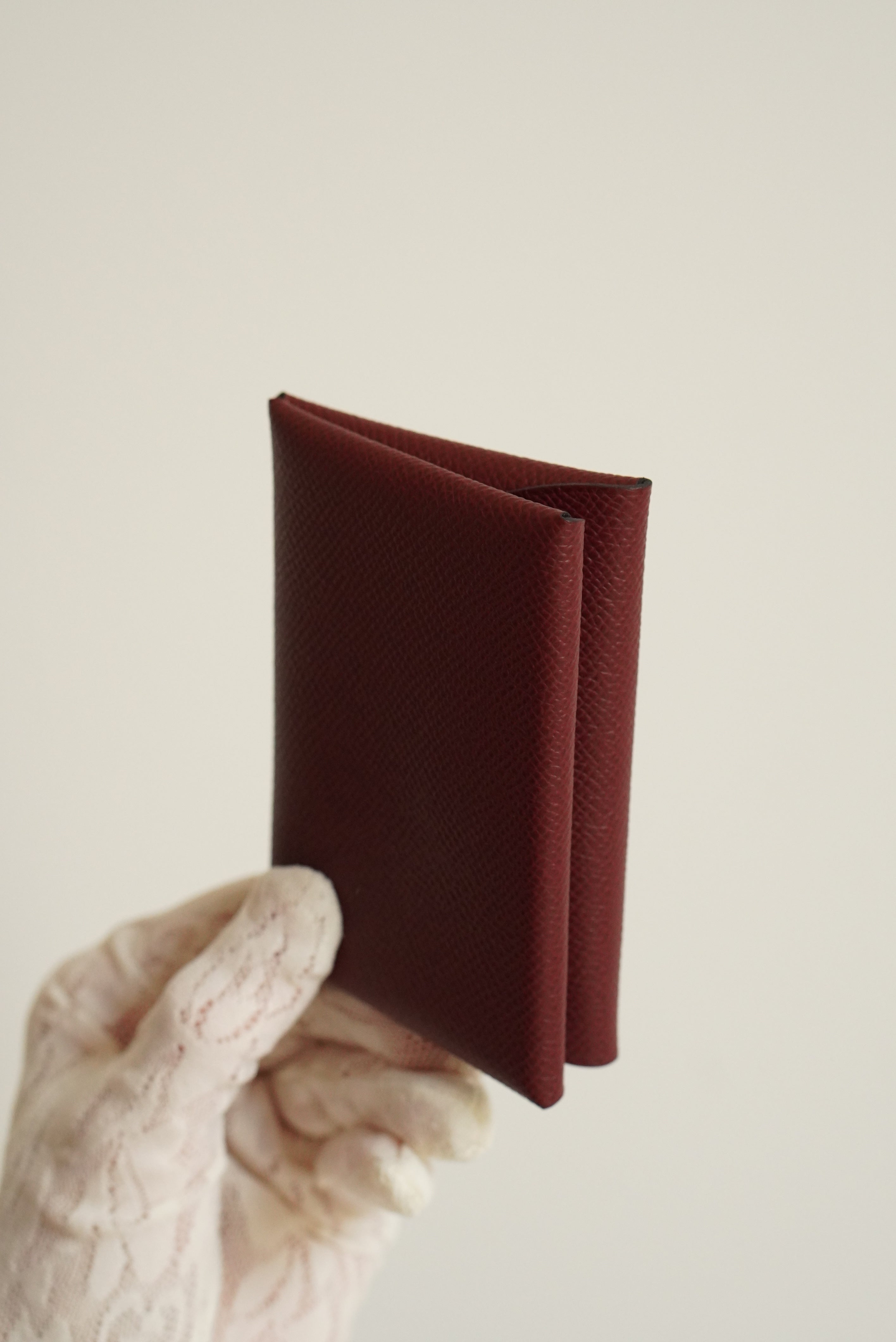 HERMÈS CALVI DUO COMPACT CARD HOLDER | ROUGE H