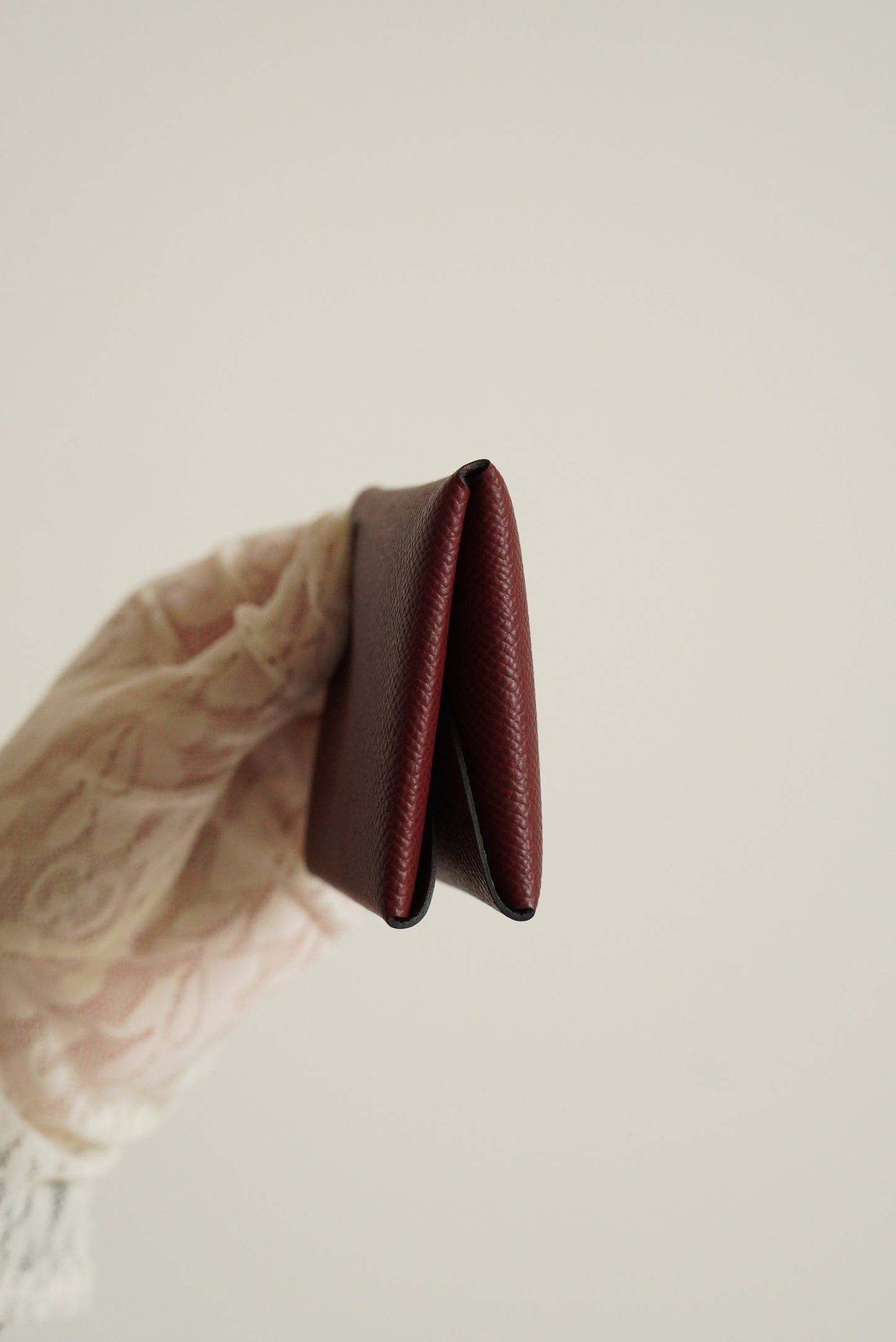 HERMÈS CALVI DUO CARD HOLDER | ROUGE H